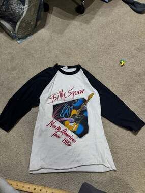 Vintage 1982 Billy Squier North American Tour Shirt Get Your Emotions In Motion